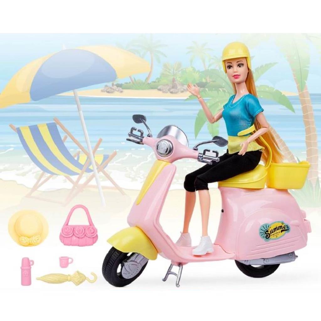 Moto Girl Doll with Scooter & Accessories